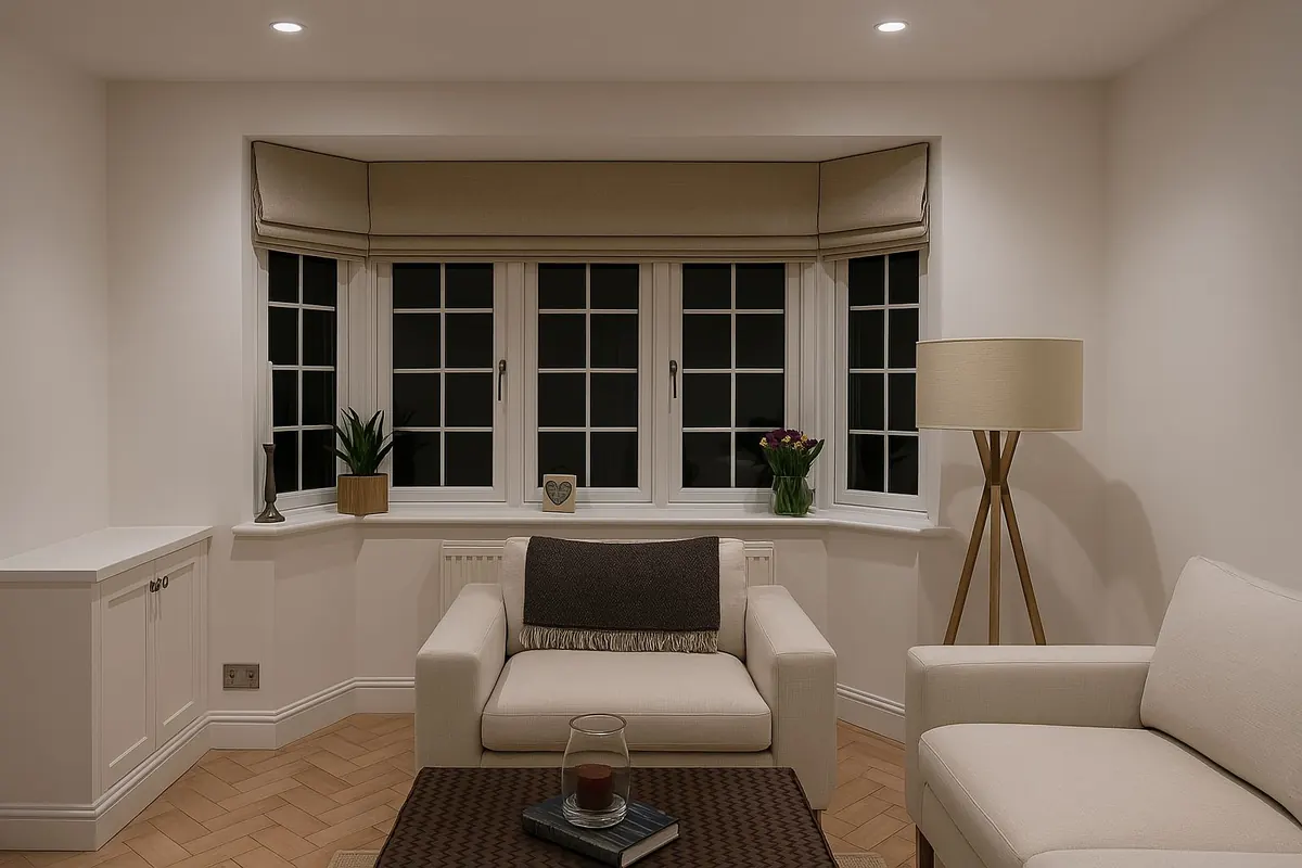 Completed property extension living room Weybridge Surrey